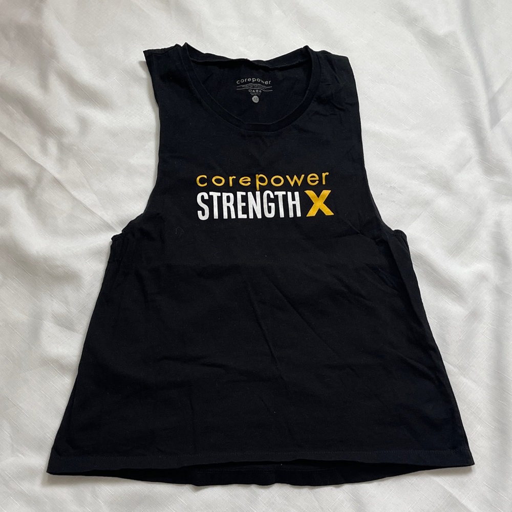 Core power Black Sleeveless Tank